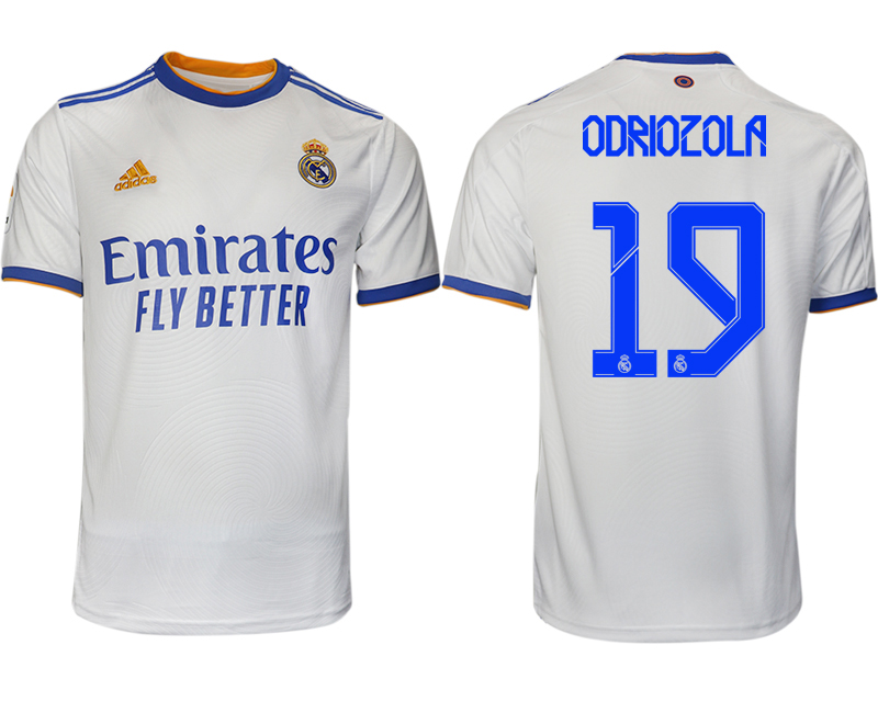 Men 2021-2022 Club Real Madrid home aaa version white #19 Soccer Jerseys